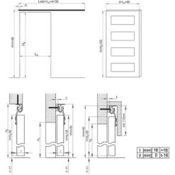 Système Coulissant SLID'UP 120 Pour 1 Porte De Placard - Rail 1,94 M - 45 Kg -Promos Matériel Boutique 18968850 5