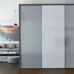 Système Coulissant SLID'UP 130 Pour 2 Ou 3 Portes De Placard - Rail 1,94 M - 70 Kg -Promos Matériel Boutique 18968851 3