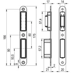 Serrure à Larder à Pêne Magnétique Coffre 145 Mm Entraxe 70 Axe 40 Mm Carré De 7 Mm Réversible Avec Gâche Clé I 9 Serrure à Larder à Pêne Magnétique Coffre 145 Mm Entraxe 70 Axe 40 Mm Carré De 7 Mm Réversible Avec Gâche Clé I -Promos Matériel Boutique 18991484 5