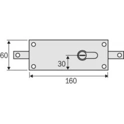 SERRURE RIDEAU METAL 7517N 5 SERRURE RIDEAU METAL 7517N -Promos Matériel Boutique 18993960 3