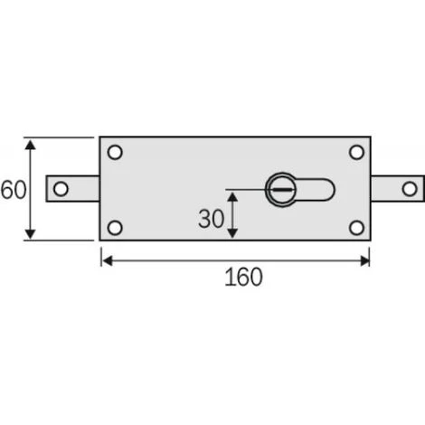 SERRURE RIDEAU METAL 7517N 3 SERRURE RIDEAU METAL 7517N – Image 3