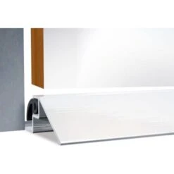 Seuil De Porte Aluminium ''à La Suisse'' En 50 X 15 Mm Avec Joint D'étanchéité Longueur 1000 Mm Anodisé Argent -Promos Matériel Boutique 18996300 4