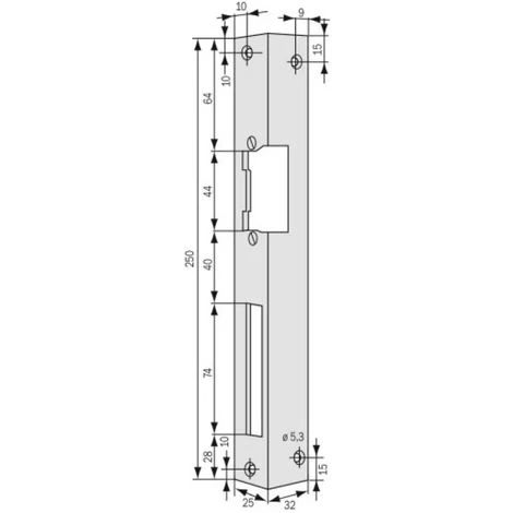 Têtière De Gâches électriques Gauche - équerres Longues - Type IW Pour Porte à Recouvrement 3 Têtière De Gâches électriques Gauche - équerres Longues - Type IW Pour Porte à Recouvrement – Image 3