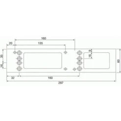 Plaque De Montage Pour Ferme-portes TS 4000/5000 Noir 9005 -Promos Matériel Boutique 19001840 3