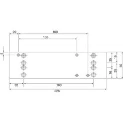 Plaque De Montage Pour Ferme-portes TS 4000/5000 Noir 9005 -Promos Matériel Boutique 19001840 5