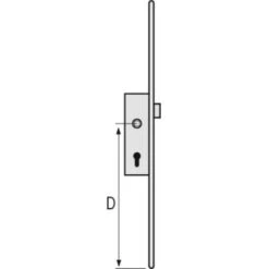 Crémone à Cylindre Européen Ajustables En 2 Parties à Larder Longueur 1780 Mm Axe 28 Mm Pour Ouvrants à La Française -Promos Matériel Boutique 19005846 4