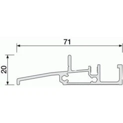 SEUIL ALU SP 20 3M -Promos Matériel Boutique 19008603 3