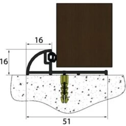 Seuil SPP Avec Joint GSL Prémonté Pour Porte D'entrée Ou Palière 4m -Promos Matériel Boutique 19008657 4
