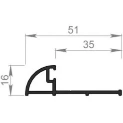 Seuil SPP Avec Joint GSL Prémonté Pour Porte D'entrée Ou Palière 4m -Promos Matériel Boutique 19008657 5