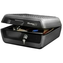 Master Lock LCFW30100 - Mallette De Sécurité Anti Feu - Ignifuge Et Etanche - Serrure à Clé - Large