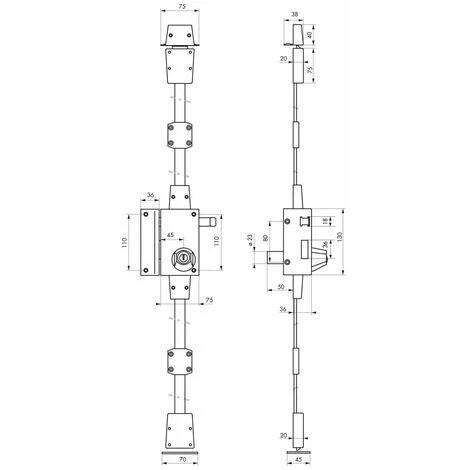 Serrurerie De Picardie - Serrure En Applique à Cylindre à Tirage Pour Porte D'entrée, 3 Pts, Gauche, Bronze, 4 Clés 2 Serrurerie De Picardie - Serrure En Applique à Cylindre à Tirage Pour Porte D'entrée, 3 Pts, Gauche, Bronze, 4 Clés – Image 2