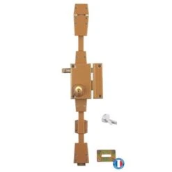 Serrurerie De Picardie - Serrure En Applique Horizontale, à Tirage, 3 Pts, Bronze, Droite -Promos Matériel Boutique 19999963 3