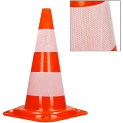 Cônes De Signalisation Routière Cône De Chantier Orange Blanc 50 Cm 4 Pièces -Promos Matériel Boutique 20153521 3