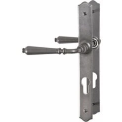 Poignée De Porte Sur Plaque étroit Shérardisé Patiné - Clé I - France - Brionne