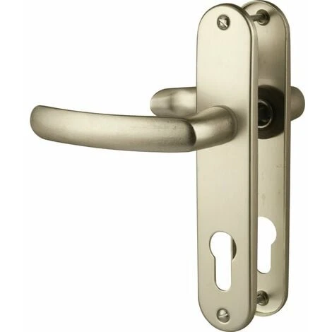 Poignée De Porte Sur Plaque Ivoire Doré - Clé I - Budget - Vachette 1 Poignée De Porte Sur Plaque Ivoire Doré - Clé I - Budget - Vachette