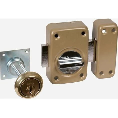 Verrou V136 Système V5 à Bouton Et Cylindre Extensible - Vachette 2 Verrou V136 Système V5 à Bouton Et Cylindre Extensible - Vachette – Image 2