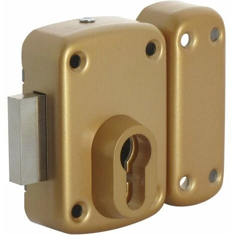 Verrou à Cylindre Bronze Or - Arnov - Iséo 1 Verrou à Cylindre Bronze Or - Arnov - Iséo