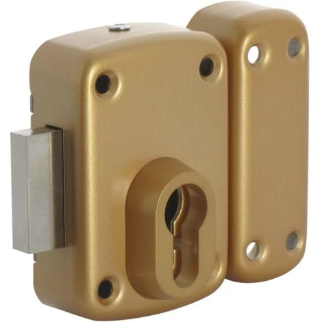Verrou à Cylindre Bronze Or - Arnov - Iséo 2 Verrou à Cylindre Bronze Or - Arnov - Iséo – Image 2