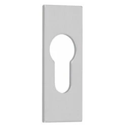 Rosace Rectangulaire Adhésive Argent - Clé I - Argenta