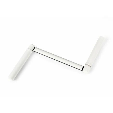 Poignée Pour Manivelle Ronde Ø 12mm Acier Laqué Blanc Lg Totale 310mm 1 Poignée Pour Manivelle Ronde Ø 12mm Acier Laqué Blanc Lg Totale 310mm