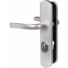 Poignée De Porte Sur Plaque Argent - Clé I - Secumax One - Vachette