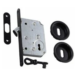Serrure Pour Galandage KLOSE Besser Noire Black Matt - Avec Clés .