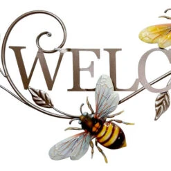 Panneau Mural Bienvenue Jardin Porte D'entrée Décoration Abeilles Design Harms 507318 -Promos Matériel Boutique 22918244 3
