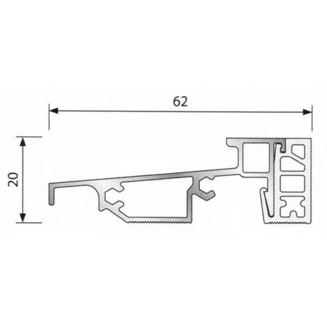 Seuil De Porte PVC BILCOCQ 6.03 M - Finition Alu Anodisé - PL62RT-NA 3 Seuil De Porte PVC BILCOCQ 6.03 M - Finition Alu Anodisé - PL62RT-NA – Image 3