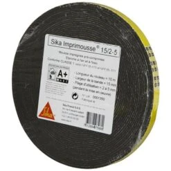 Mousse Polyuréthanne SIKA Pré-comprimée Imprimousse - 15x2x5mm - 10m