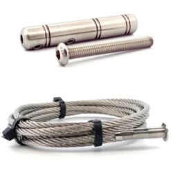 Kit 10m Câble Inox 4mm Serti 1 Coté + 1 Tendeur