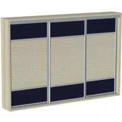 Kit SLID'UP 280 Aluminium Anodisé Argent Pour 3 Portes De Placard Coulissantes 18 Mm - Rail 3 M - 50 Kg -Promos Matériel Boutique 23743316 4