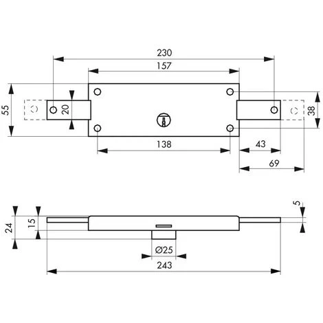 THIRARD - Serrure De Surete à CylindreØ 25 Mm Pour Rideau Métallique 2 THIRARD - Serrure De Surete à CylindreØ 25 Mm Pour Rideau Métallique – Image 2