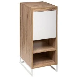 Dressing Module L40 2 étagères 1 Porte Orso - Naturel Clair