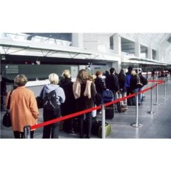 Yaheetech 2 Poteaux De Guidage Avec 2 Cordes 2M Rétractable Barrière De Guidage Système De Balisage Pour Personnes, Lourd De Base Pour La Stabilité Argenté -Promos Matériel Boutique 24325287 5