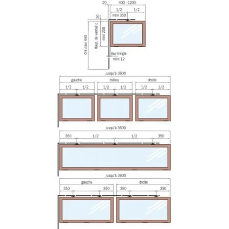 Tringle Longueur 1850 Mm Pour Coulissantes Levantes Menuiserie Bois GU 937 Et Ferme-imposte Ventus 2 Tringle Longueur 1850 Mm Pour Coulissantes Levantes Menuiserie Bois GU 937 Et Ferme-imposte Ventus – Image 2
