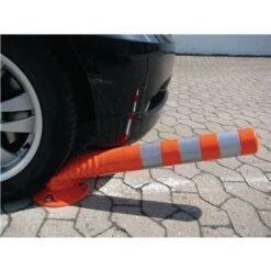 Potelets De Blocage En PU Orange/blanc Ø 80 Mm à Visser M.Befestigungsmaterial Hauteur Au-dessus Du Sous-sol 1000 Mm Hauteur Au-dessus Du Sous-sol 1000 Mm -Promos Matériel Boutique 25072924 4