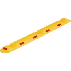 Bordure L1170xl150xH50mm Polypropylène Jaune Avec Bandes Réfléchissantes Rouges