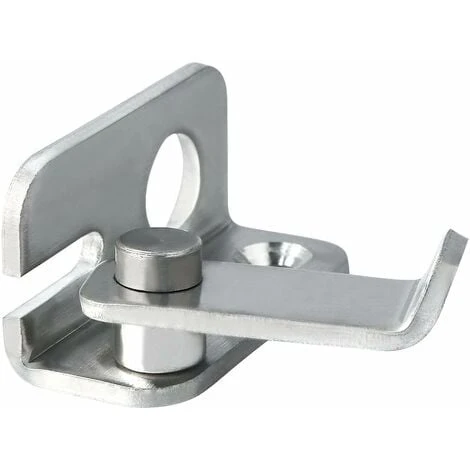 Verrou De Porte Coulissante Cadenas Moraillon Serrure De Porte Loquet De Verrouillage De Boucle Crochet Antivol, Finition Brossée En Acier Inoxydable, EMS3001-B 5 Verrou De Porte Coulissante Cadenas Moraillon Serrure De Porte Loquet De Verrouillage De Boucle Crochet Antivol, Finition Brossée En Acier Inoxydable, EMS3001-B – Image 5