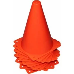 LITZEE Cônes De Circulation En Plastique Cônes Entraînement Lot De 12 Cônes Sport D'Agilité Football Rugby Gymnase -Promos Matériel Boutique 26468389 3
