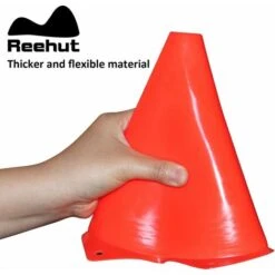 LITZEE Cônes De Circulation En Plastique Cônes Entraînement Lot De 12 Cônes Sport D'Agilité Football Rugby Gymnase -Promos Matériel Boutique 26468389 4