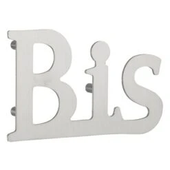 THIRARD - Lettre BIS Inox H.76mm Adhésif