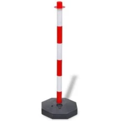 Jeu De 4 Poteaux à Chaîne Et 2 Chaînes En Plastique 10m Chacune VidaXL 6 Jeu De 4 Poteaux à Chaîne Et 2 Chaînes En Plastique 10m Chacune VidaXL -Promos Matériel Boutique 27204895 3