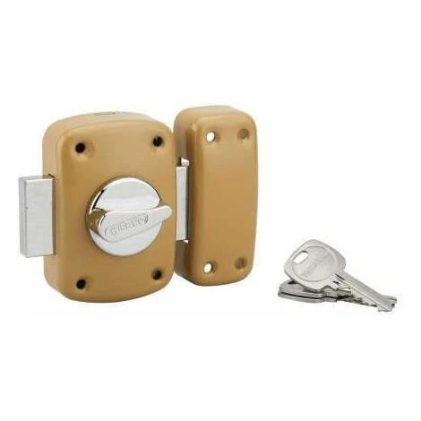 Verrou CORVETTE, Bouton Cylindre 60 Mm, Epoxy Or, 3 Clés THIRARD 1 Verrou CORVETTE, Bouton Cylindre 60 Mm, Epoxy Or, 3 Clés THIRARD
