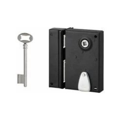 Serrure Applique Verticale, Pene Dormant, 1/2 Tour, 70x110, Gauche, 1 Clé THIRARD