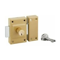 Verrou De Sureté étendard à Cylindre Double 40 Mm, Epoxy Bronze, THIRARD