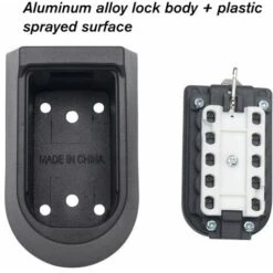 Boîte De Serrure De Stockage De Clé Extérieure Fixée Au Mur 10 Chiffres Combinaison De Bouton-poussoir Mot De Passe Clé Coffre-fort Code Réarmable Porte-clés 7 Boîte De Serrure De Stockage De Clé Extérieure Fixée Au Mur 10 Chiffres Combinaison De Bouton-poussoir Mot De Passe Clé Coffre-fort Code Réarmable Porte-clés -Promos Matériel Boutique 28251299 3