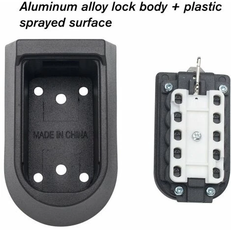 Boîte De Serrure De Stockage De Clé Extérieure Fixée Au Mur 10 Chiffres Combinaison De Bouton-poussoir Mot De Passe Clé Coffre-fort Code Réarmable Porte-clés 3 Boîte De Serrure De Stockage De Clé Extérieure Fixée Au Mur 10 Chiffres Combinaison De Bouton-poussoir Mot De Passe Clé Coffre-fort Code Réarmable Porte-clés – Image 3