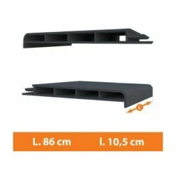 Appui Fenêtre PVC Gris - L.86 X L.10,5cm