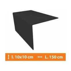 Cornière PVC Gris - 10 X 10 Cm - L.150cm