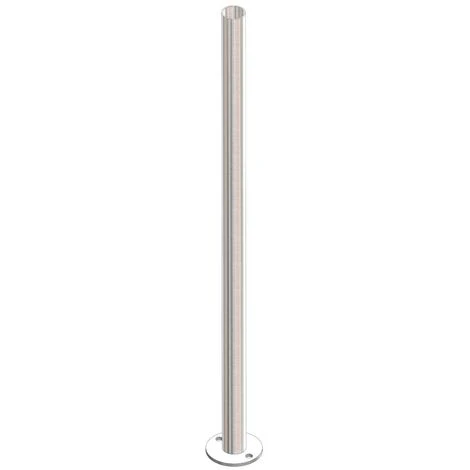 Poteau Rond Diam 42,4mm Pose Au Sol, Hauteur 1000mm, Inox Brossé 100 3 Poteau Rond Diam 42,4mm Pose Au Sol, Hauteur 1000mm, Inox Brossé 100 – Image 3